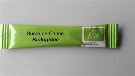 Sucre de canne  bio blond buchette 4g x 1000